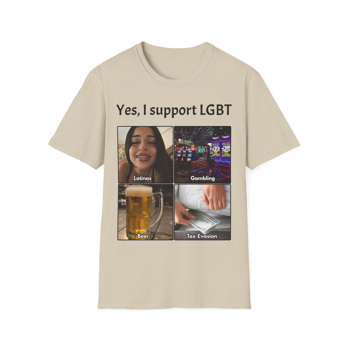 "Yes, I Support LGBT" Meme Unisex T-Shirt — OBSIDIAN & CO