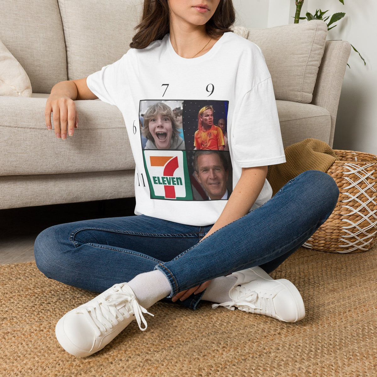"7, 9, 6-11" Meme Collage Unisex T-Shirt — OBSIDIAN & CO