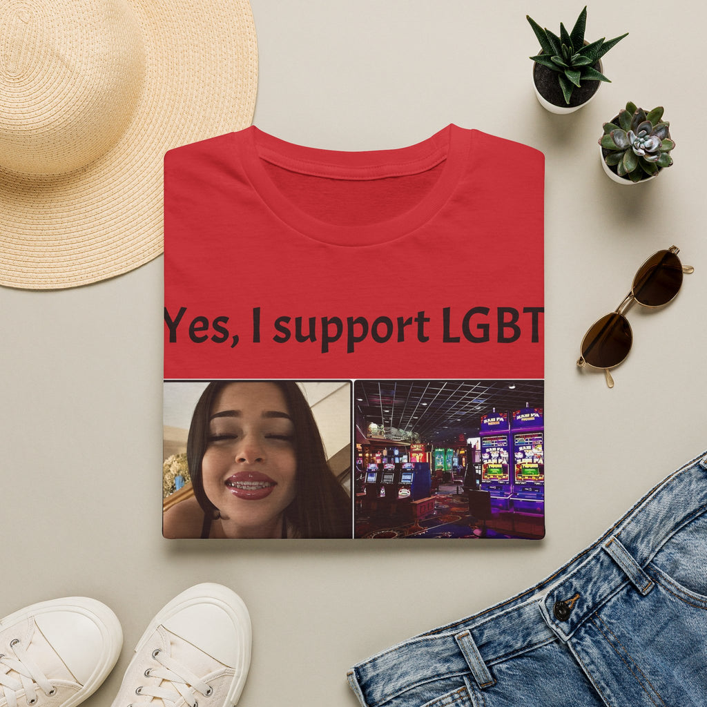 "Yes, I Support LGBT" Meme Unisex T-Shirt — OBSIDIAN & CO
