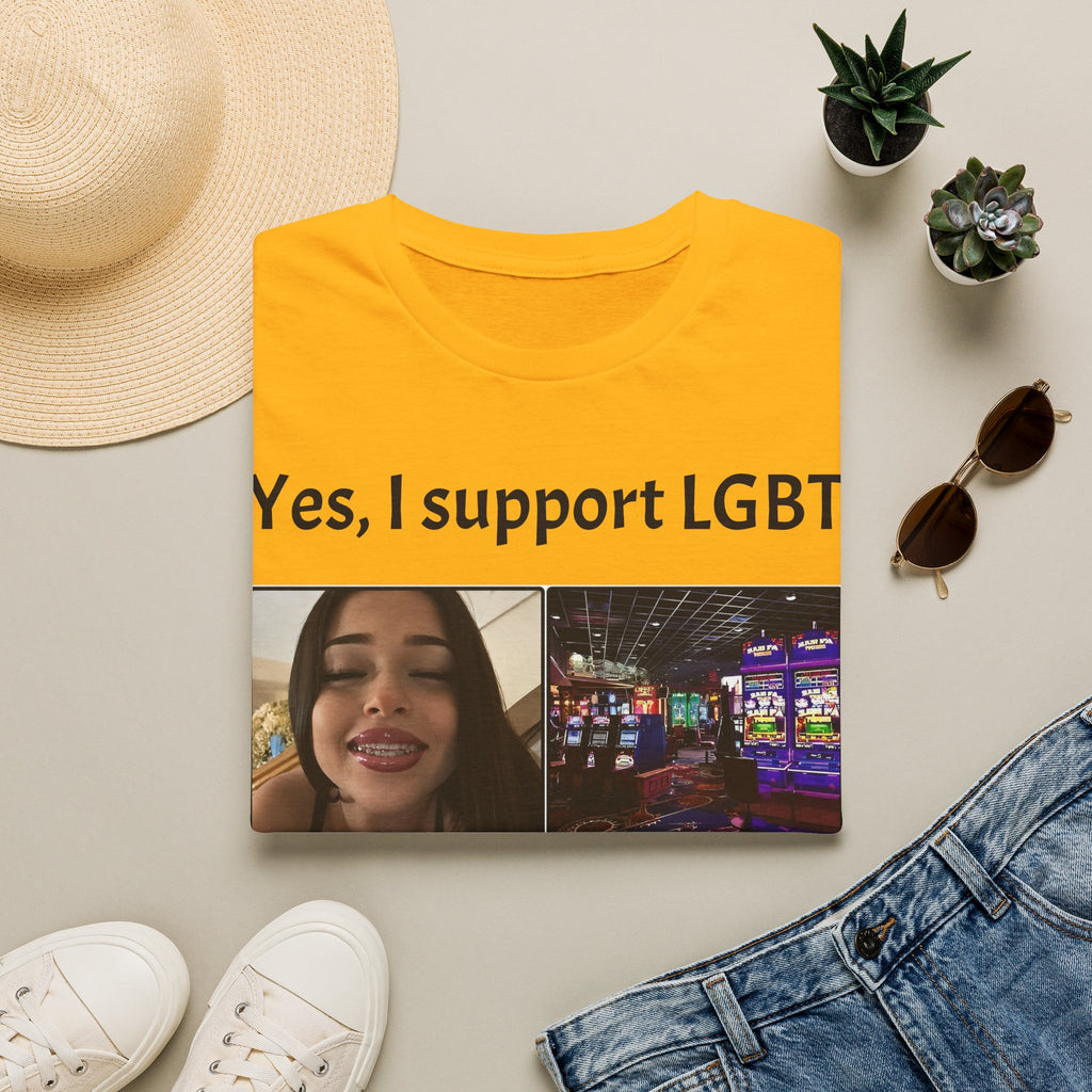 "Yes, I Support LGBT" Meme Unisex T-Shirt — OBSIDIAN & CO
