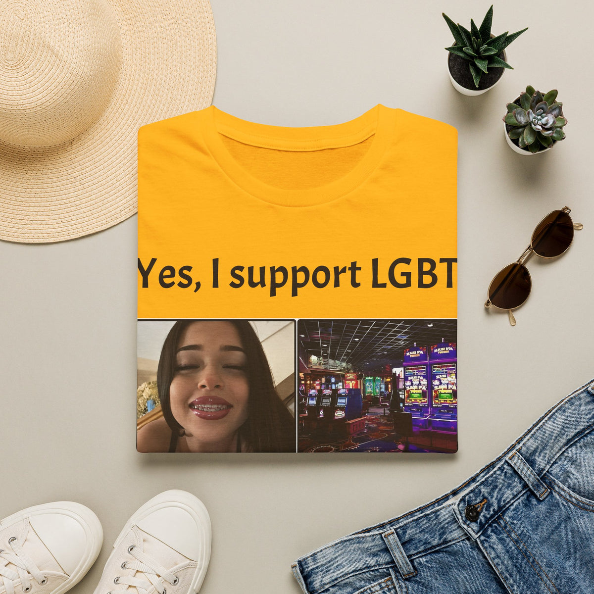 "Yes, I Support LGBT" Meme Unisex T-Shirt — OBSIDIAN & CO