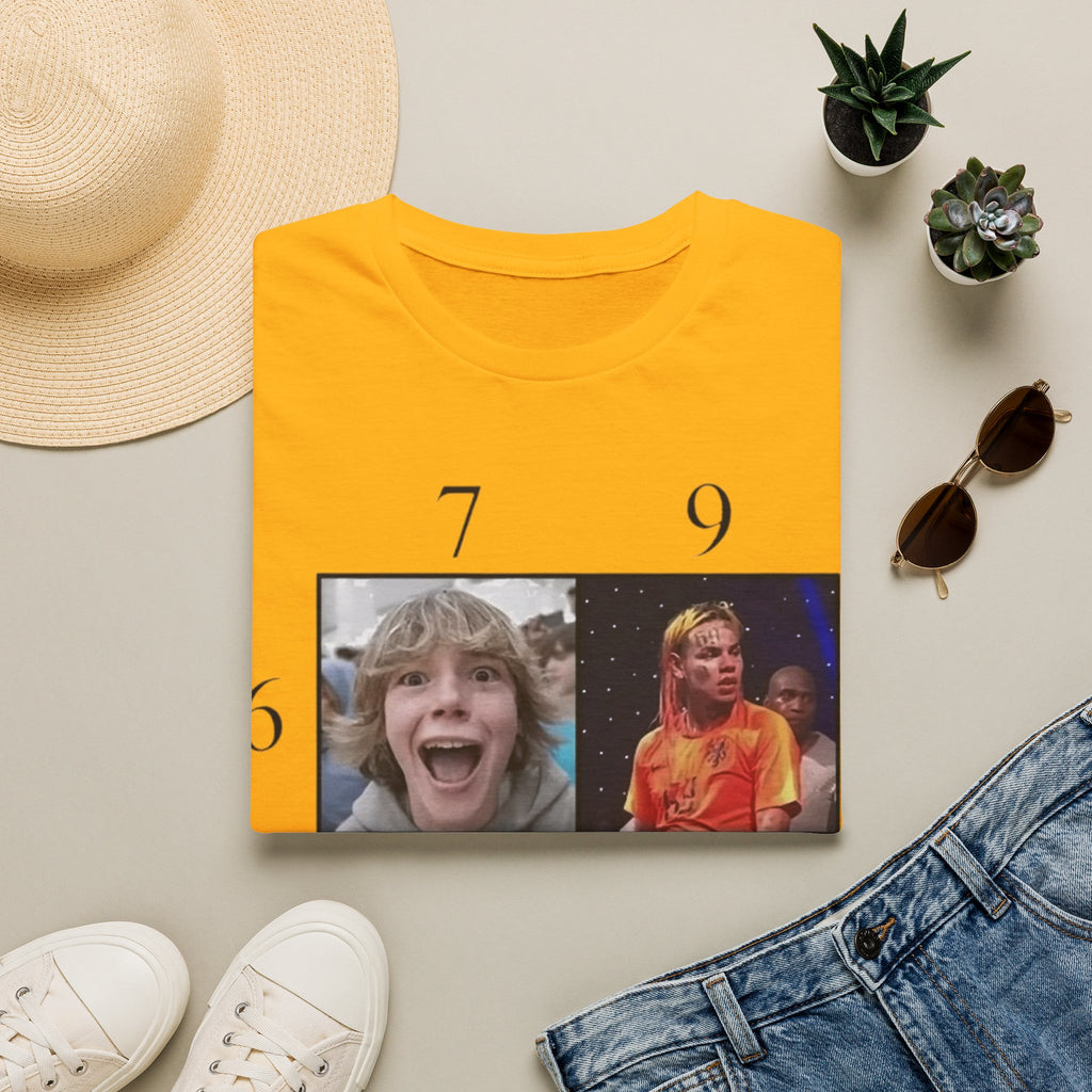 "7, 9, 6-11" Meme Collage Unisex T-Shirt — OBSIDIAN & CO