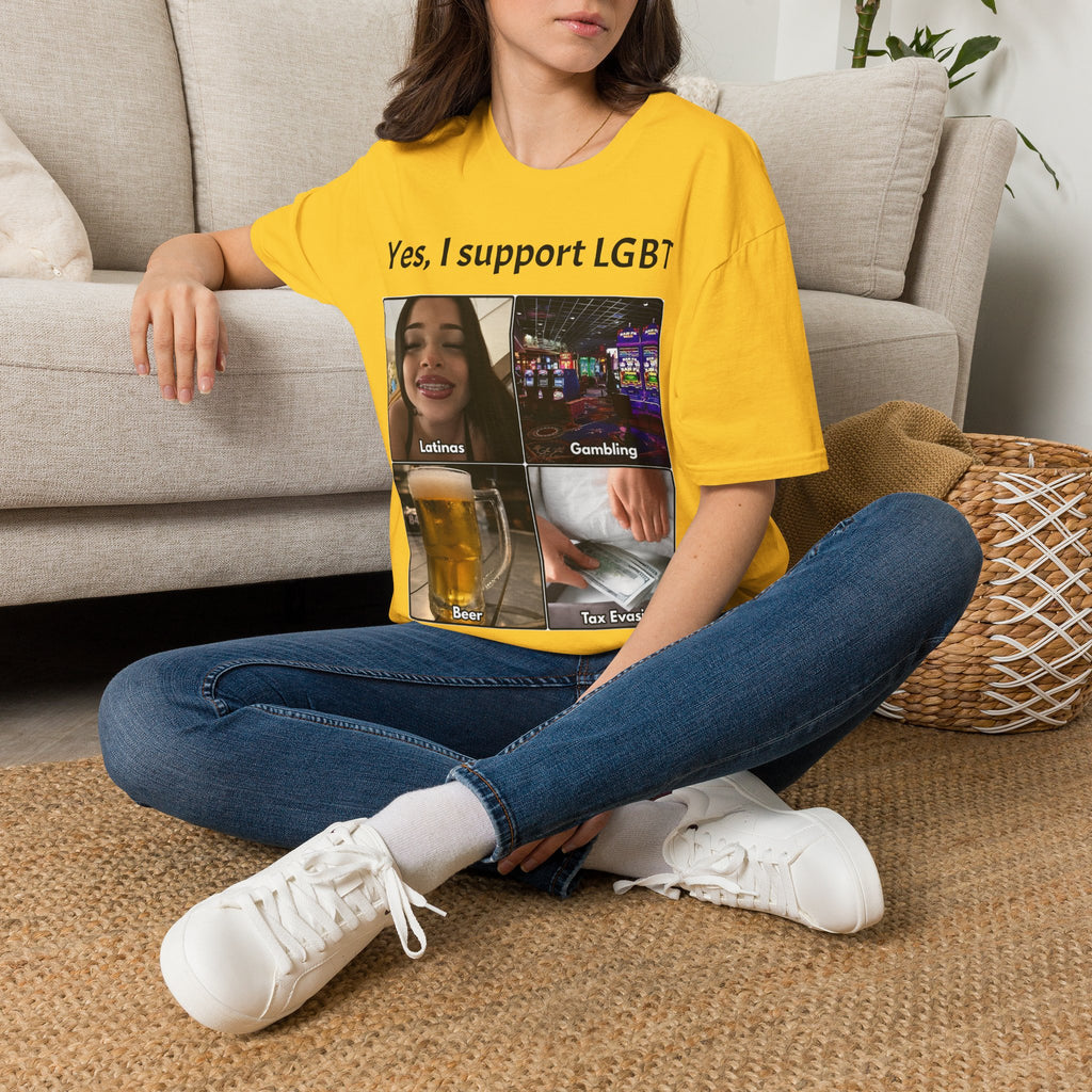 "Yes, I Support LGBT" Meme Unisex T-Shirt — OBSIDIAN & CO