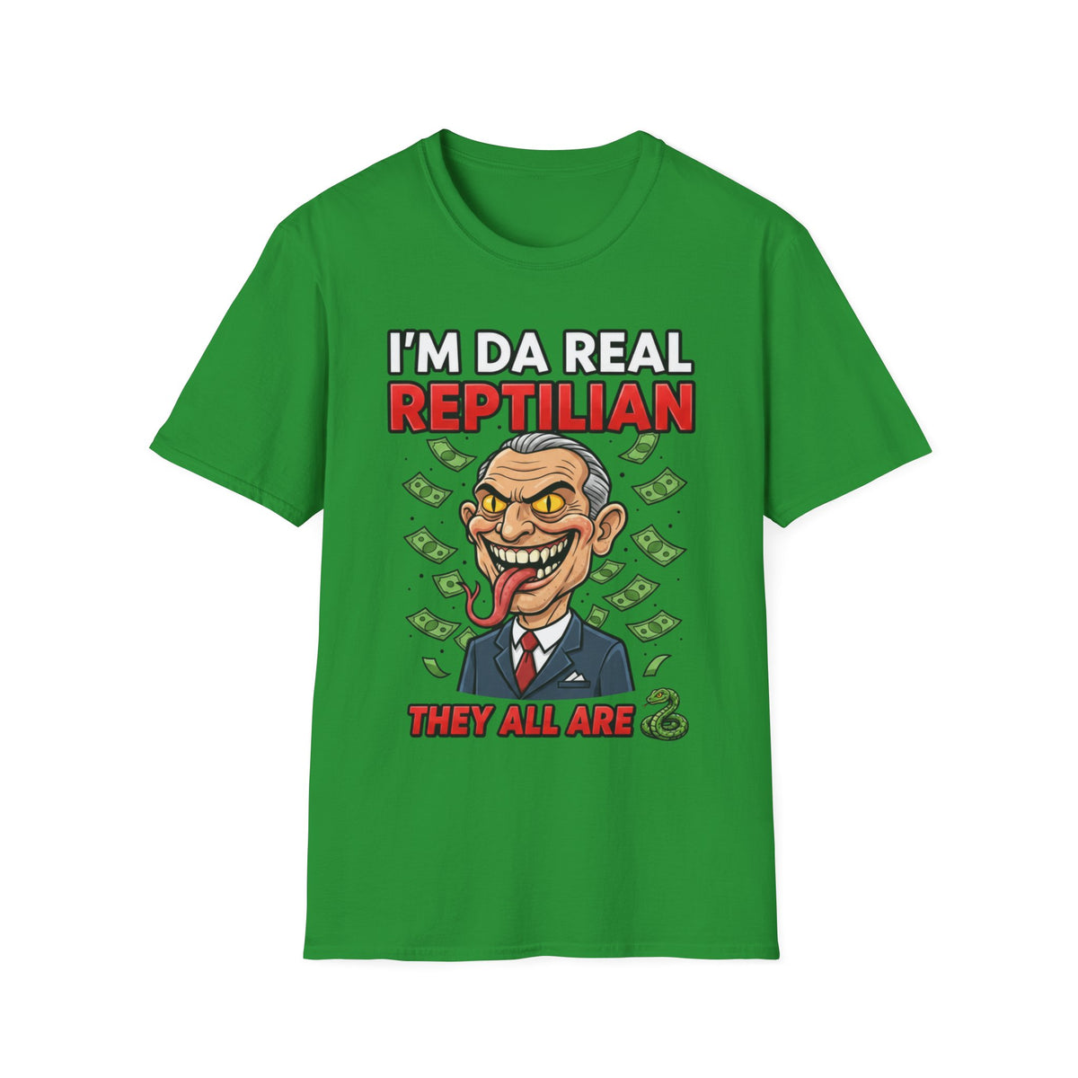 "I'm Da Real Reptilian" Conspiracy Unisex T-Shirt — OBSIDIAN & CO
