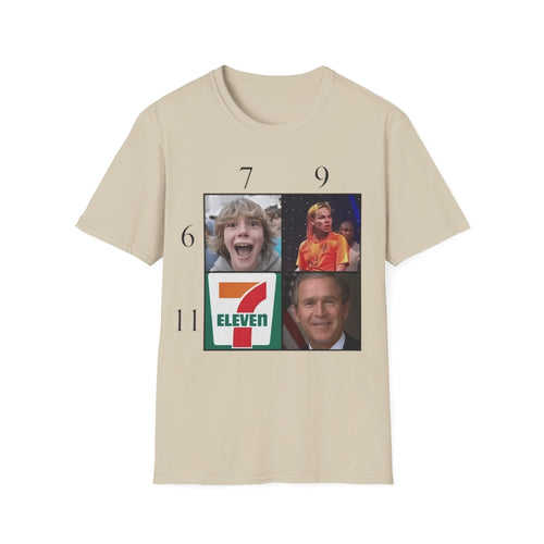 "7, 9, 6-11" Meme Collage Unisex T-Shirt — OBSIDIAN & CO