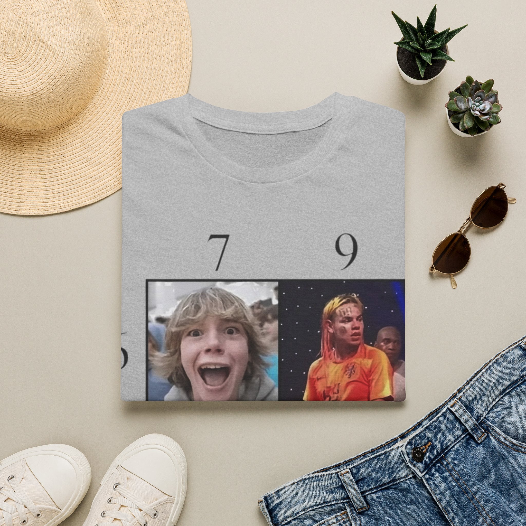 "7 vs 9" Meme Funny Unisex T-Shirt
