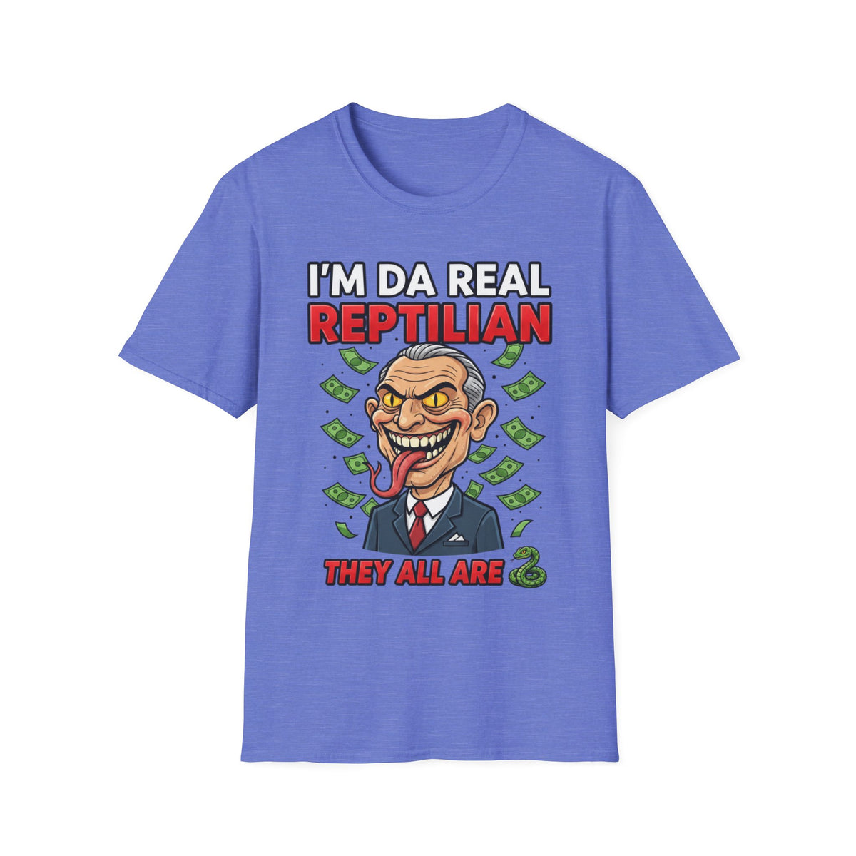 "I'm Da Real Reptilian" Conspiracy Unisex T-Shirt — OBSIDIAN & CO