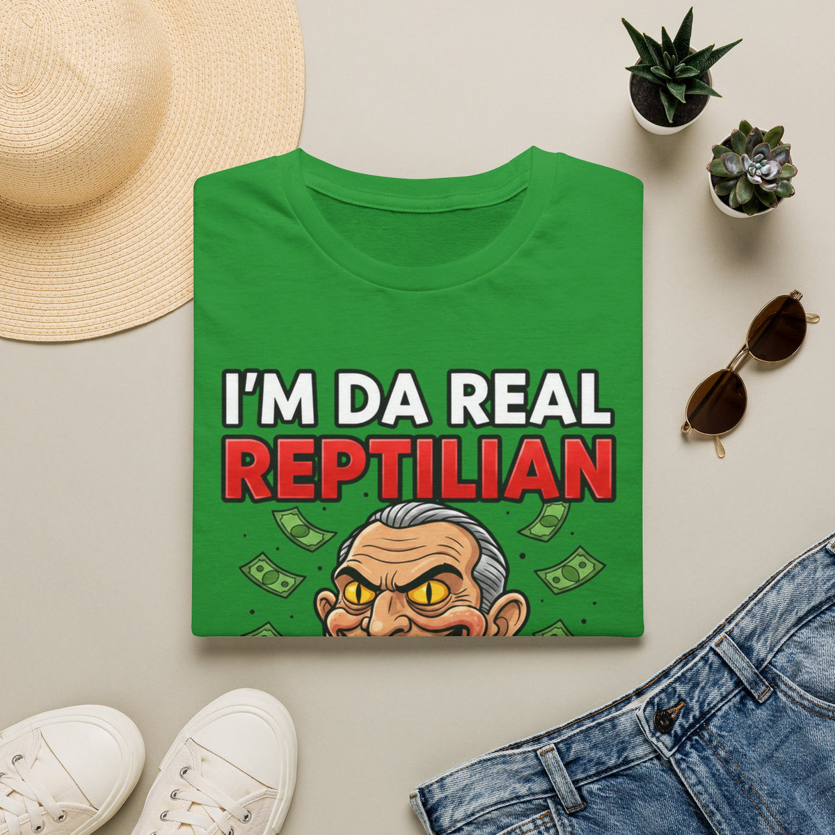 "I'm Da Real Reptilian" Conspiracy Unisex T-Shirt — OBSIDIAN & CO