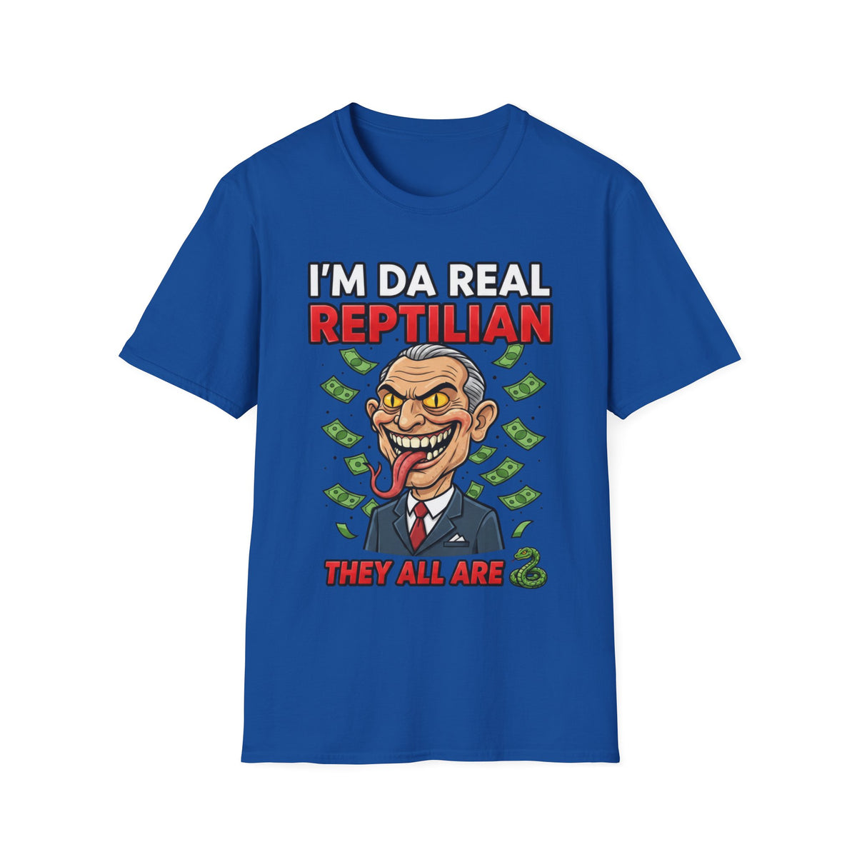"I'm Da Real Reptilian" Conspiracy Unisex T-Shirt — OBSIDIAN & CO