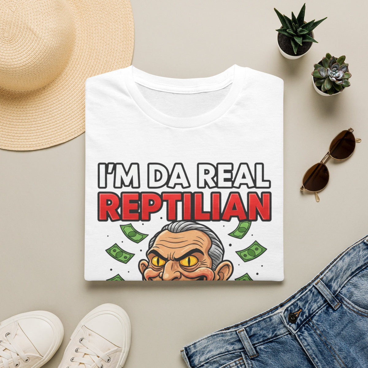 "I'm Da Real Reptilian" Conspiracy Unisex T-Shirt — OBSIDIAN & CO