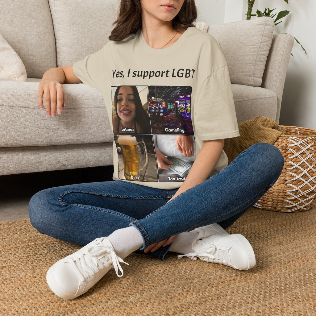 "Yes, I Support LGBT" Meme Unisex T-Shirt — OBSIDIAN & CO