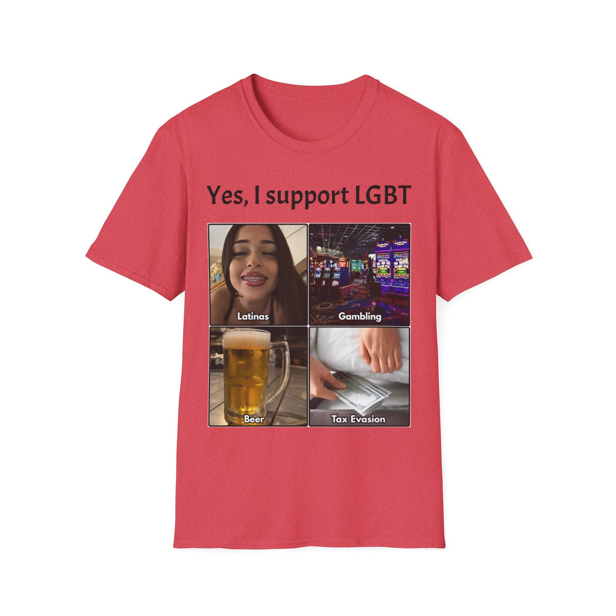 "Yes, I Support LGBT" Meme Unisex T-Shirt — OBSIDIAN & CO