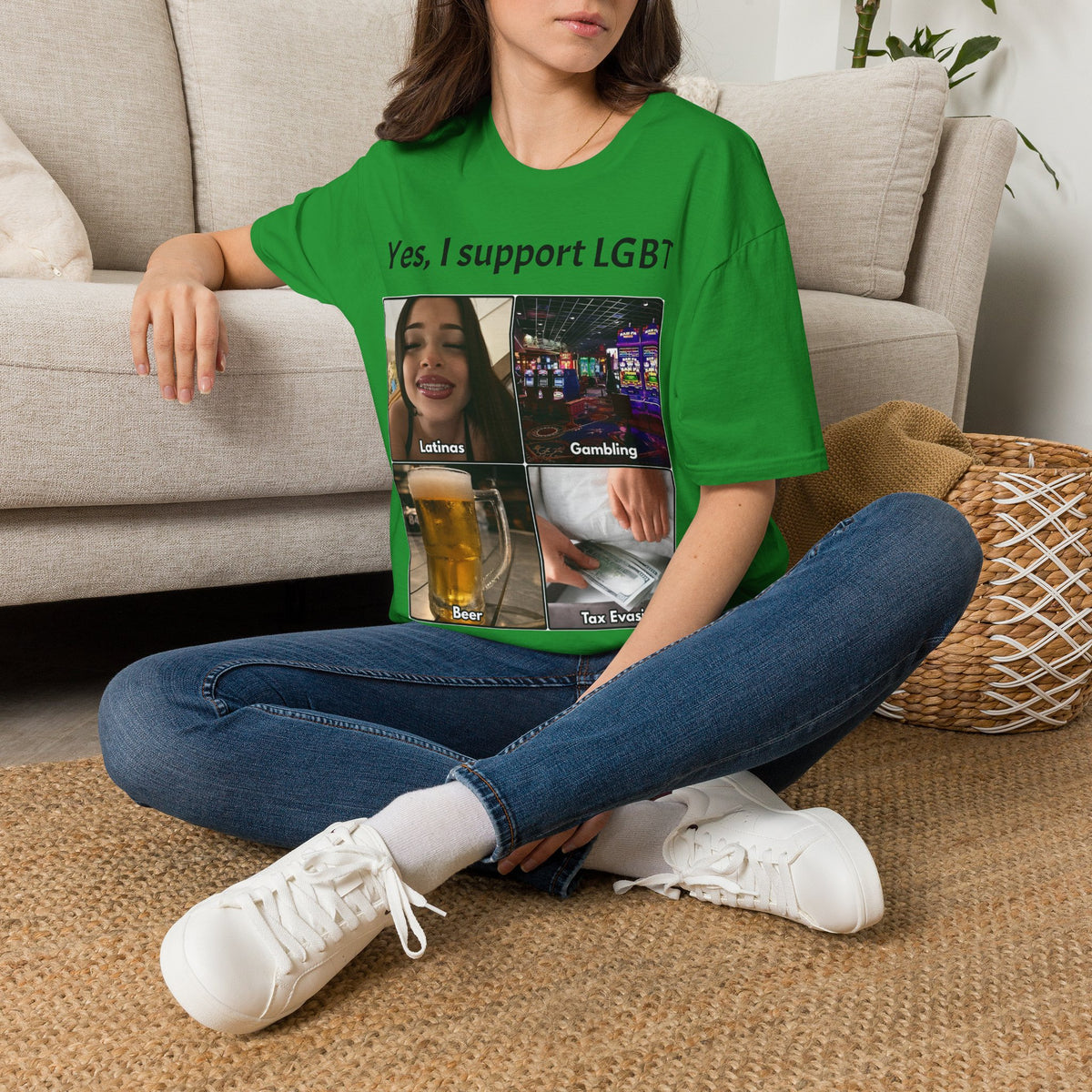 "Yes, I Support LGBT" Meme Unisex T-Shirt — OBSIDIAN & CO