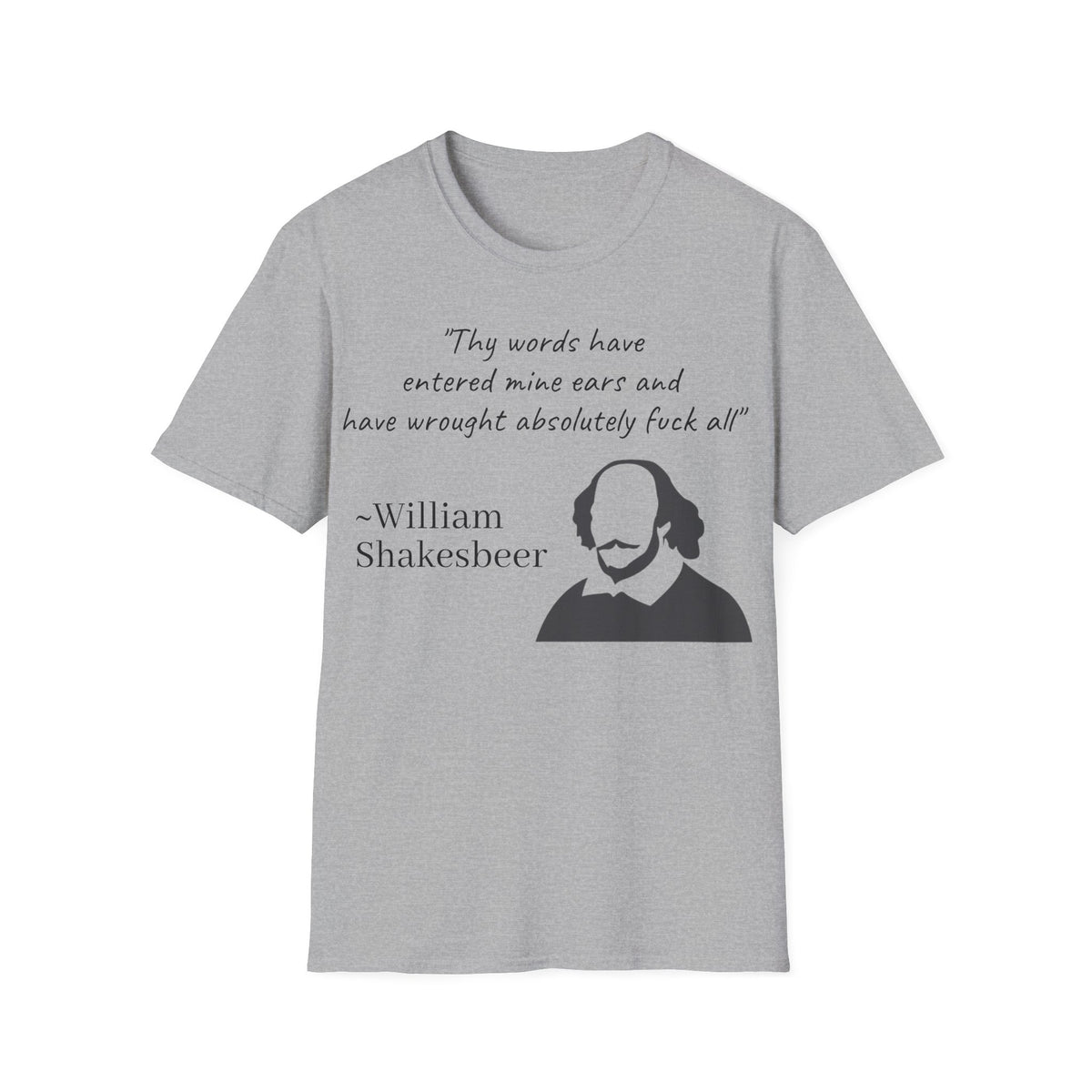 "William Shakesbeer" Quote Unisex T-Shirt — OBSIDIAN & CO