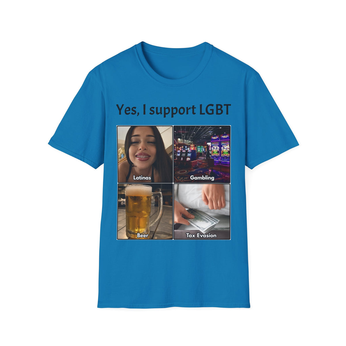 "Yes, I Support LGBT" Meme Unisex T-Shirt — OBSIDIAN & CO