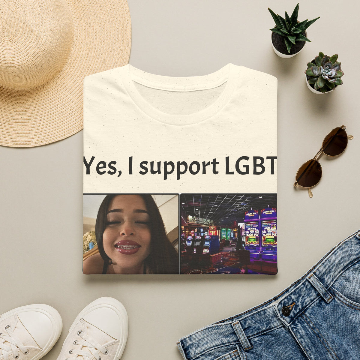 "Yes, I Support LGBT" Meme Unisex T-Shirt — OBSIDIAN & CO