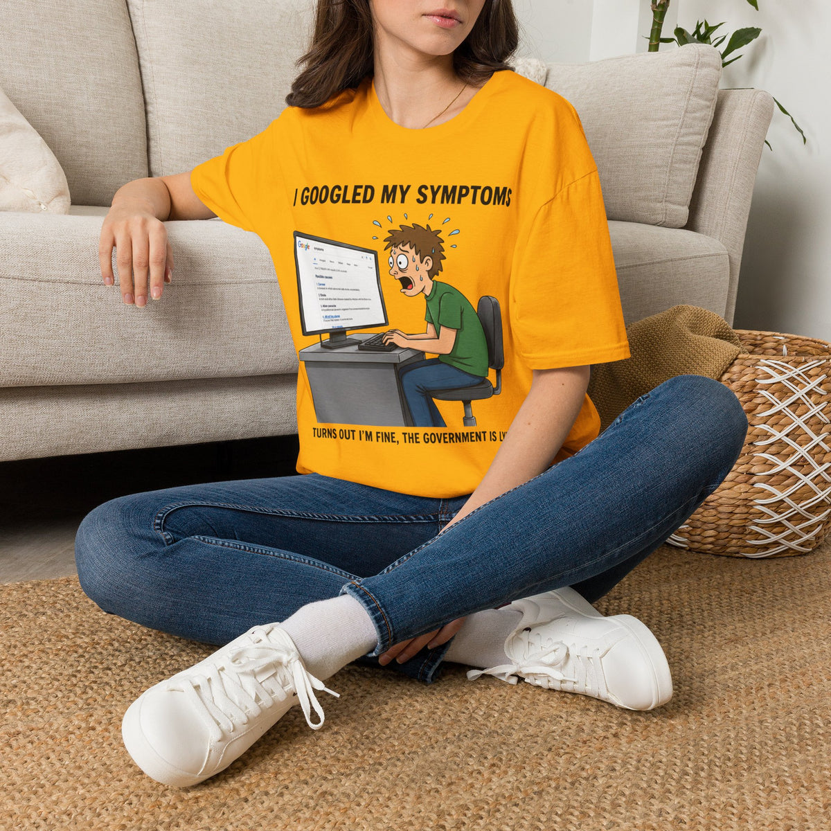 "I Googled My Symptoms" Funny Medical Unisex T-Shirt — OBSIDIAN & CO