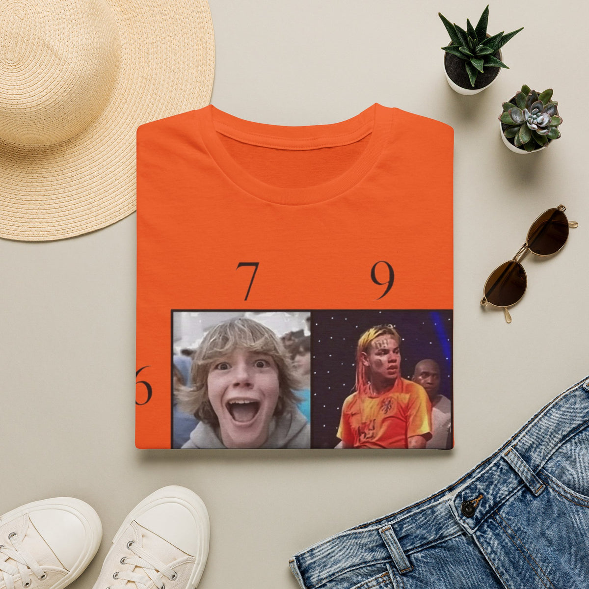 "7, 9, 6-11" Meme Collage Unisex T-Shirt — OBSIDIAN & CO