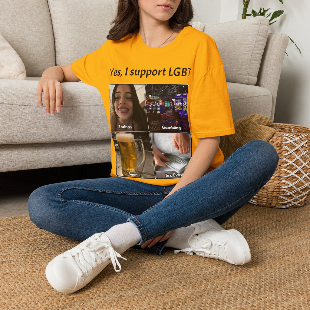 "Yes, I Support LGBT" Meme Unisex T-Shirt — OBSIDIAN & CO