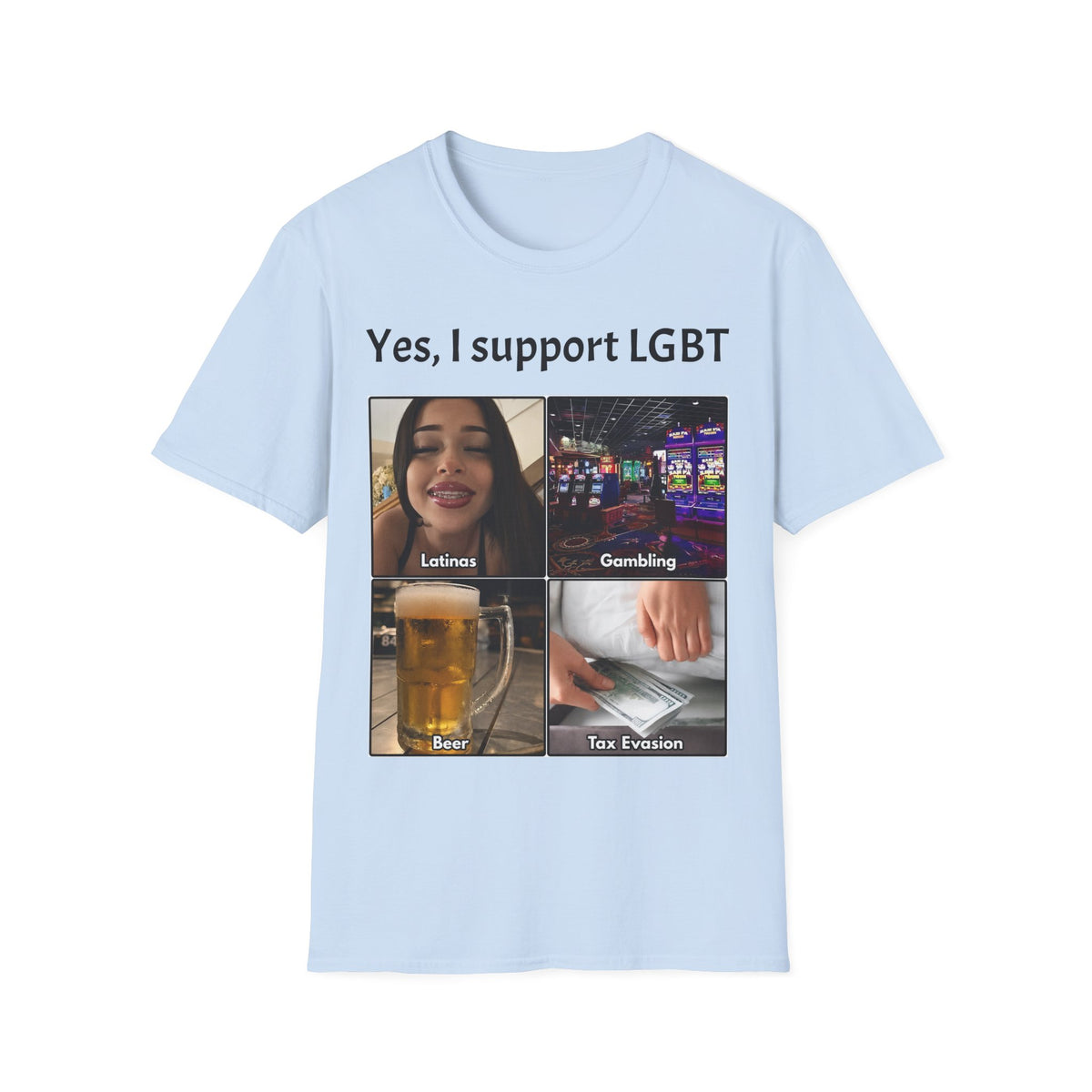 "Yes, I Support LGBT" Meme Unisex T-Shirt — OBSIDIAN & CO