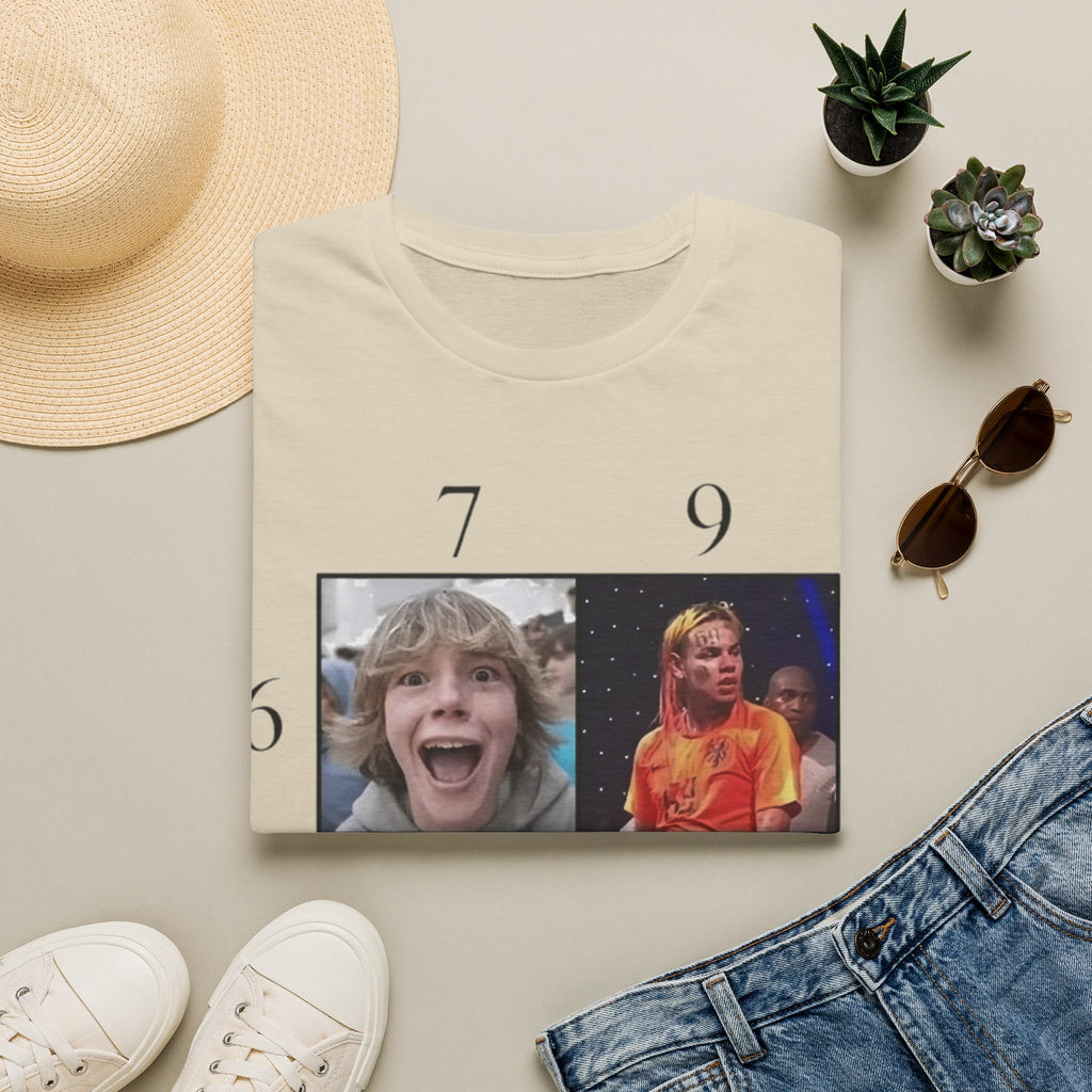 "7, 9, 6-11" Meme Collage Unisex T-Shirt — OBSIDIAN & CO