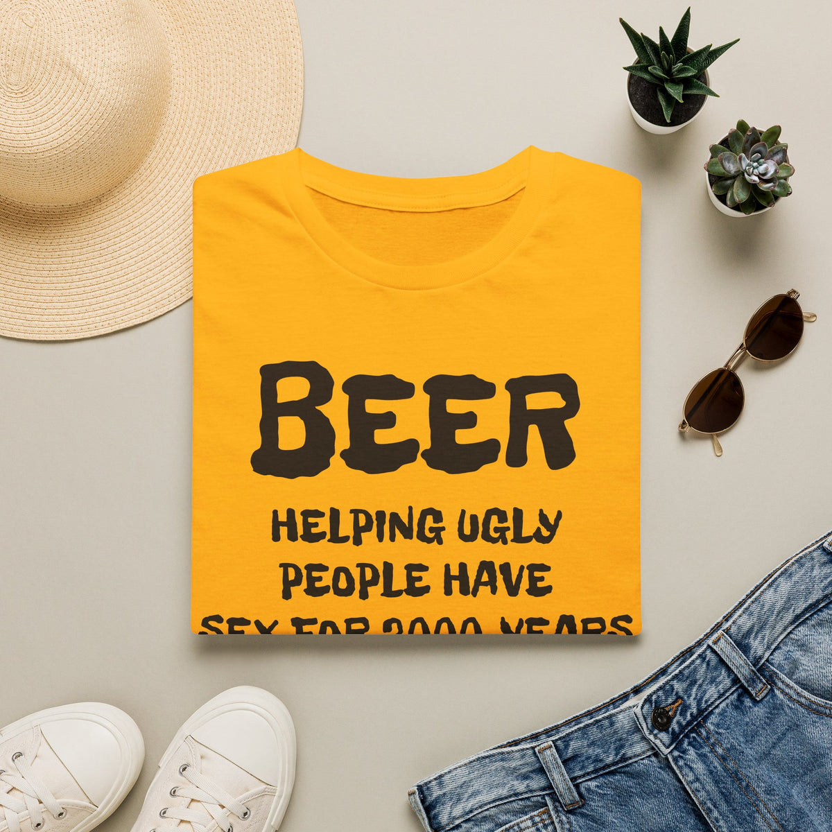 "Beer: 2000 Years" Classic Unisex T-Shirt — OBSIDIAN & CO