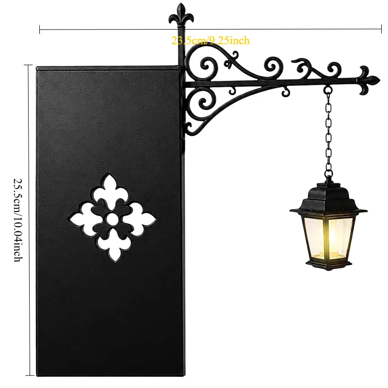 Halloween Retro Bookshelf Lighting Wall Mounted Reading Lamp Metal Gothic LED Night Light for Studious Home Room Ornament