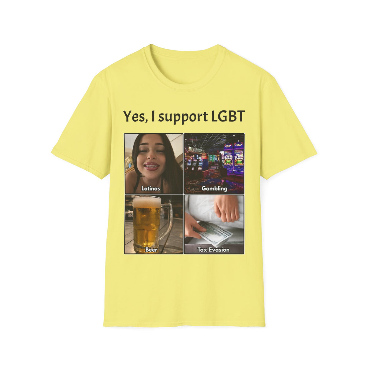 "Yes, I Support LGBT" Meme Unisex T-Shirt — OBSIDIAN & CO