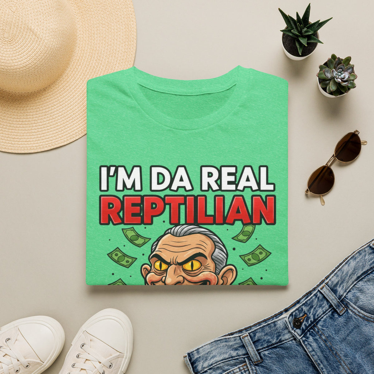 "I'm Da Real Reptilian" Conspiracy Unisex T-Shirt — OBSIDIAN & CO