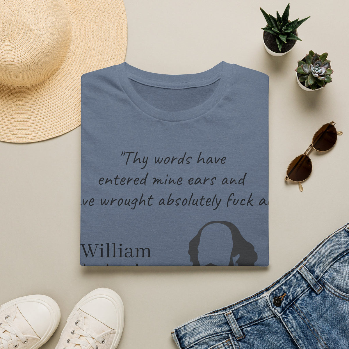 "William Shakesbeer" Quote Unisex T-Shirt — OBSIDIAN & CO