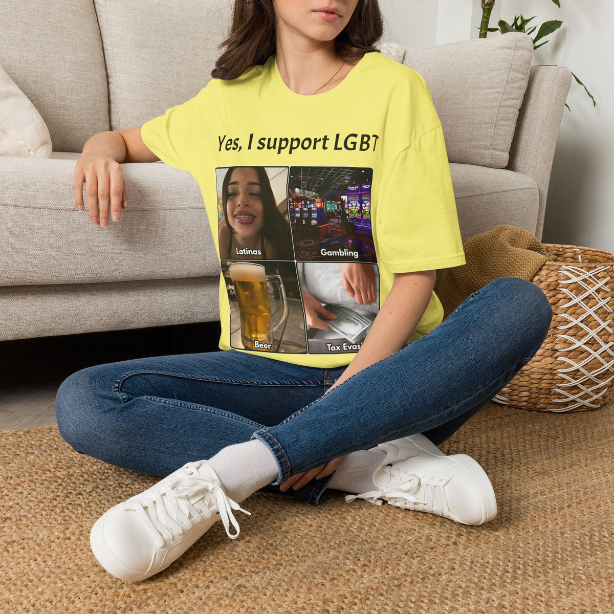 "Yes, I Support LGBT" Meme Unisex T-Shirt — OBSIDIAN & CO