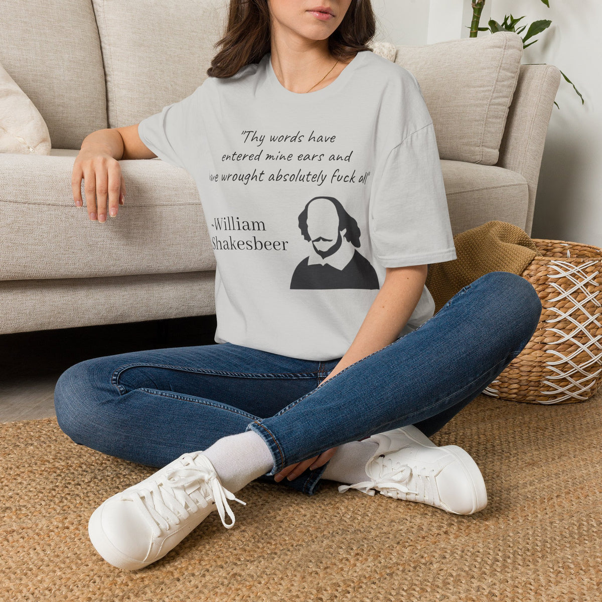 "William Shakesbeer" Quote Unisex T-Shirt — OBSIDIAN & CO
