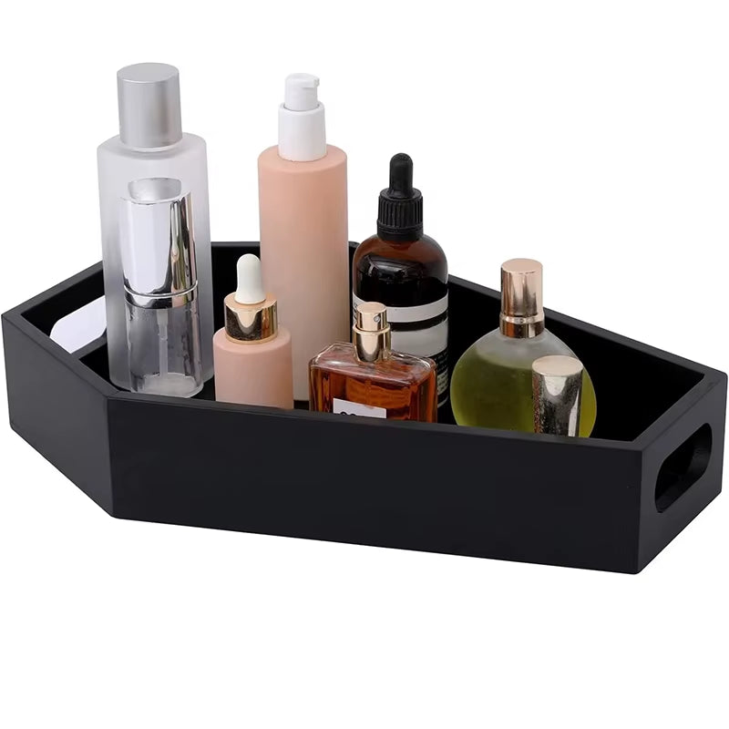 Coffin Shape Black Tray Storage Box Gothic Home Wood Tray Halloween Decoration Birthday Christmasthanksgiving Day Present Gift