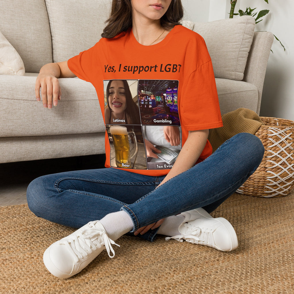 "Yes, I Support LGBT" Meme Unisex T-Shirt — OBSIDIAN & CO