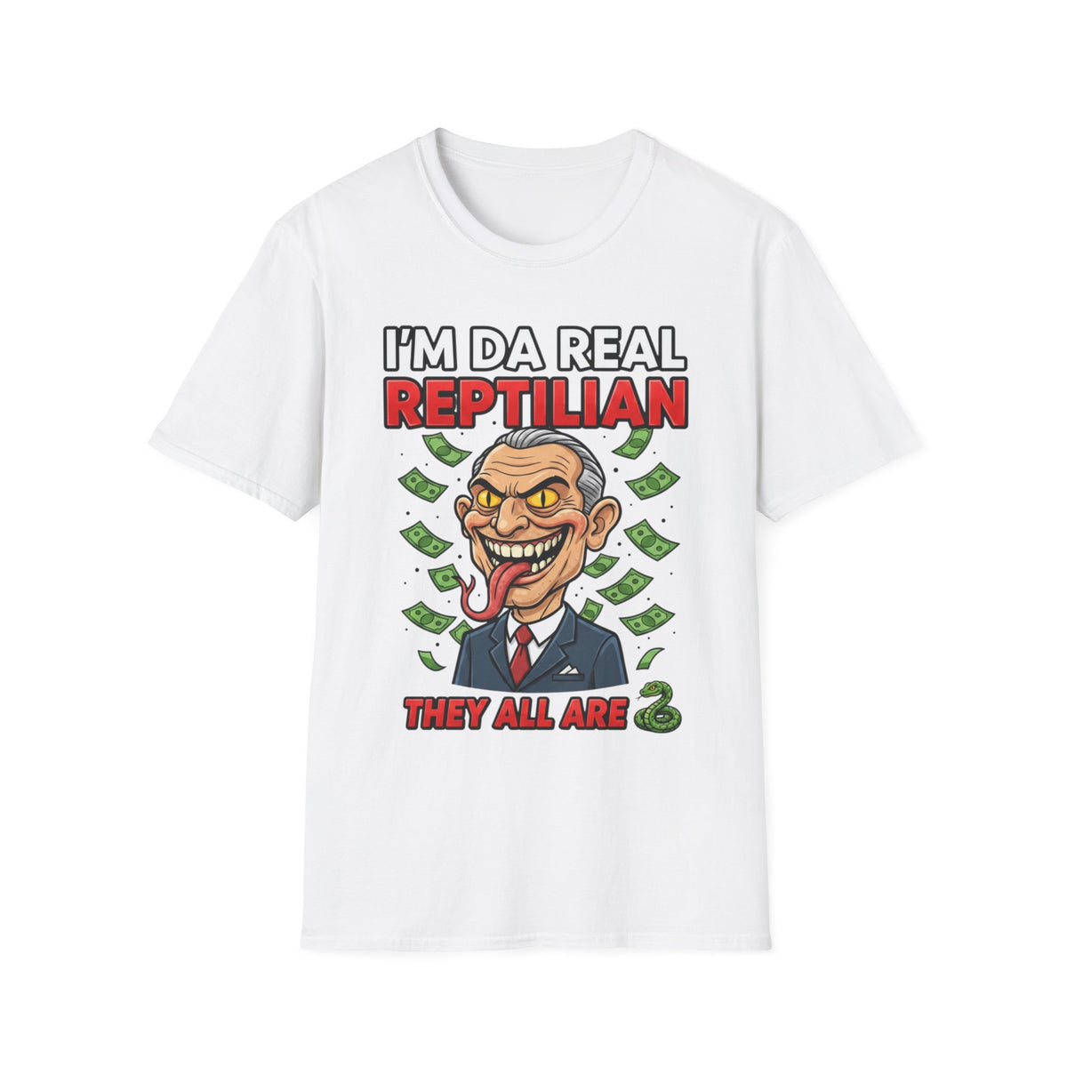 "I'm Da Real Reptilian" Conspiracy Unisex T-Shirt — OBSIDIAN & CO