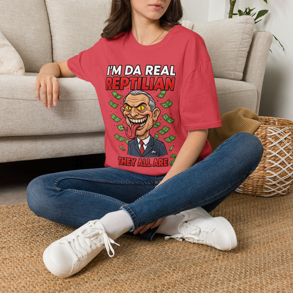 "I'm Da Real Reptilian" Conspiracy Unisex T-Shirt — OBSIDIAN & CO