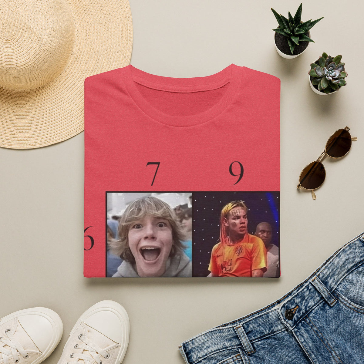 "7, 9, 6-11" Meme Collage Unisex T-Shirt — OBSIDIAN & CO