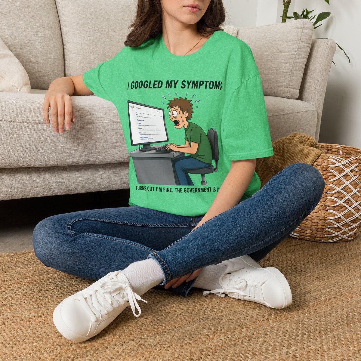 "I Googled My Symptoms" Funny Medical Unisex T-Shirt — OBSIDIAN & CO