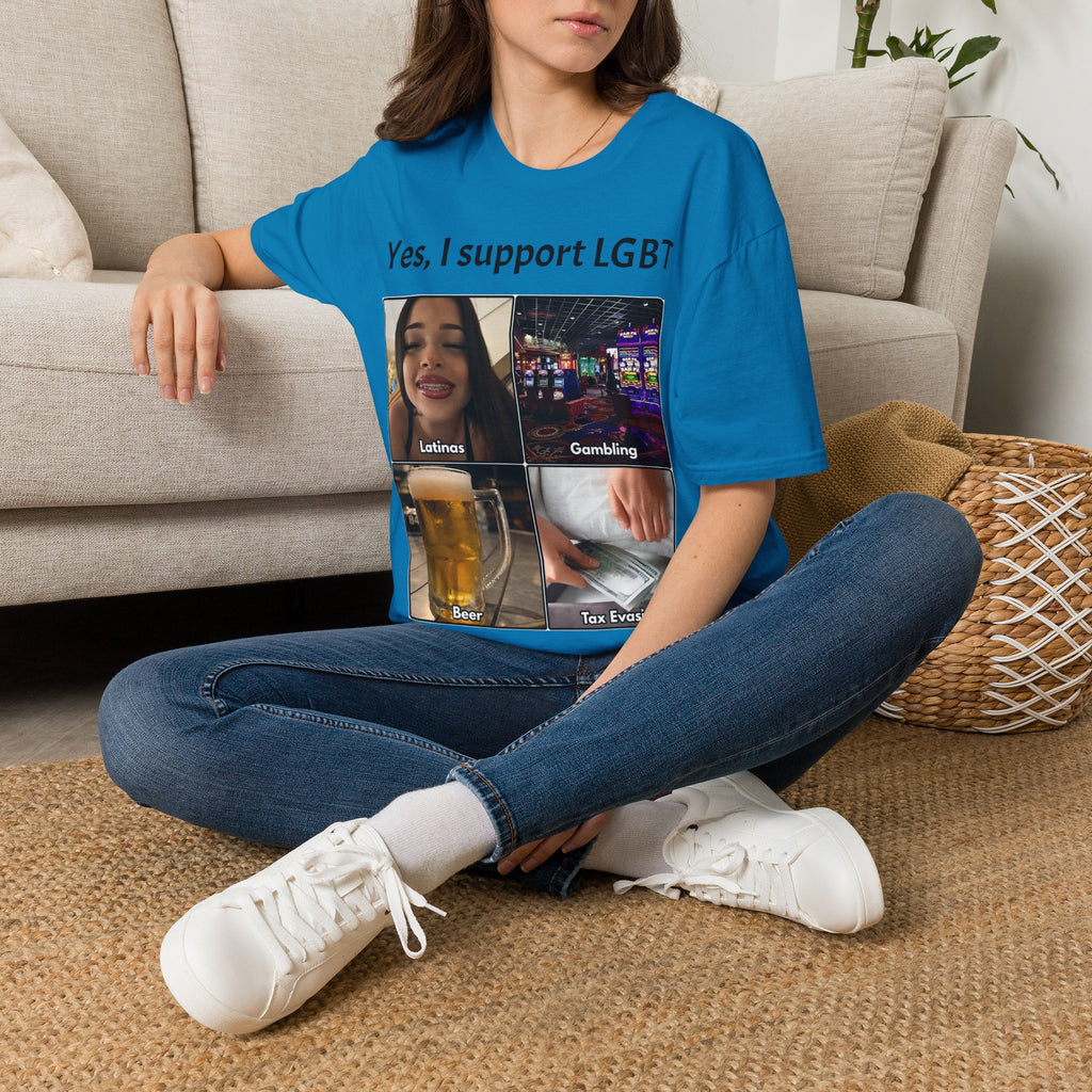 "Yes, I Support LGBT" Meme Unisex T-Shirt — OBSIDIAN & CO