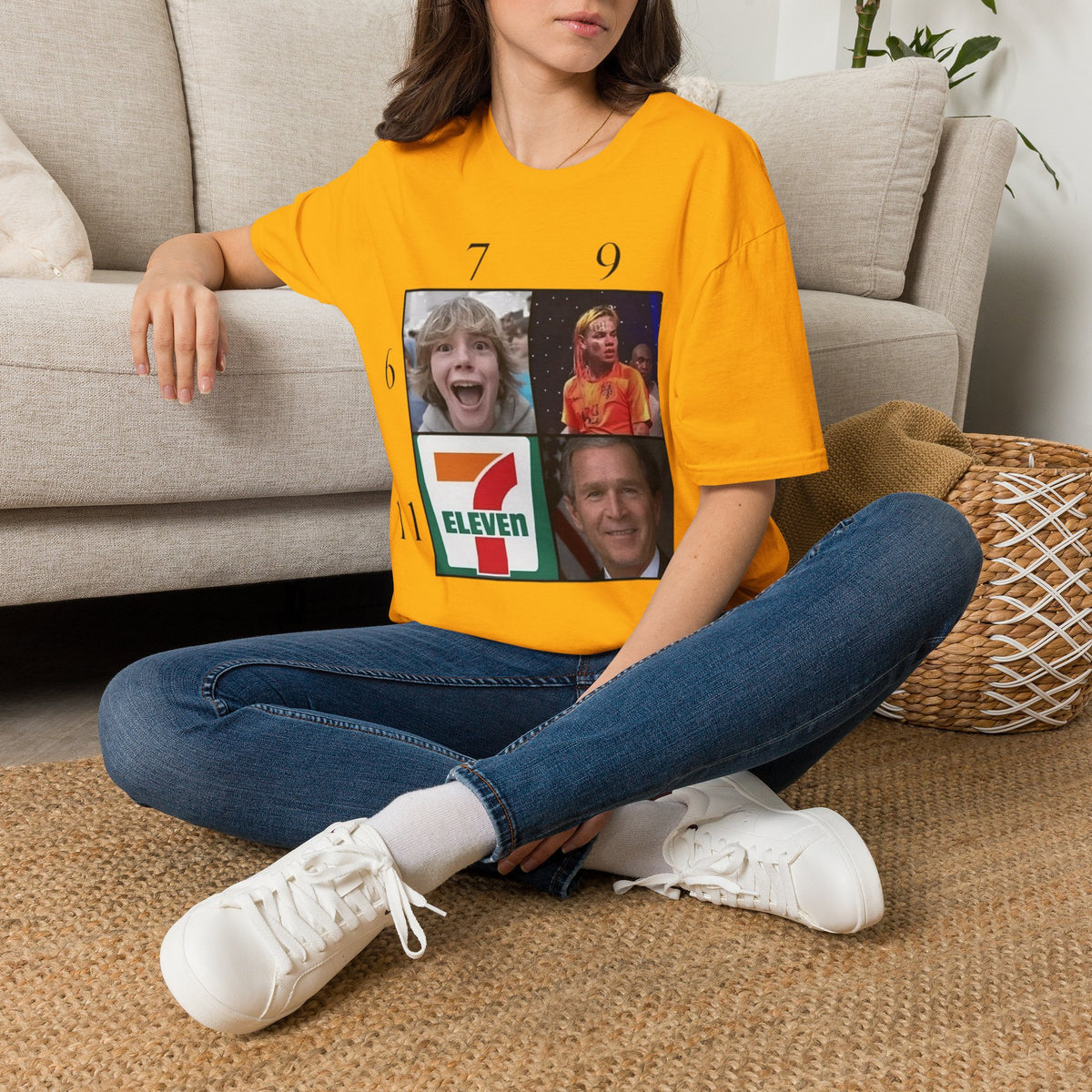"7, 9, 6-11" Meme Collage Unisex T-Shirt — OBSIDIAN & CO