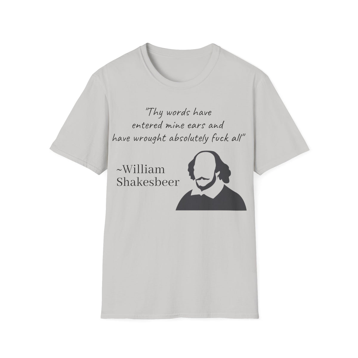 "William Shakesbeer" Quote Unisex T-Shirt — OBSIDIAN & CO