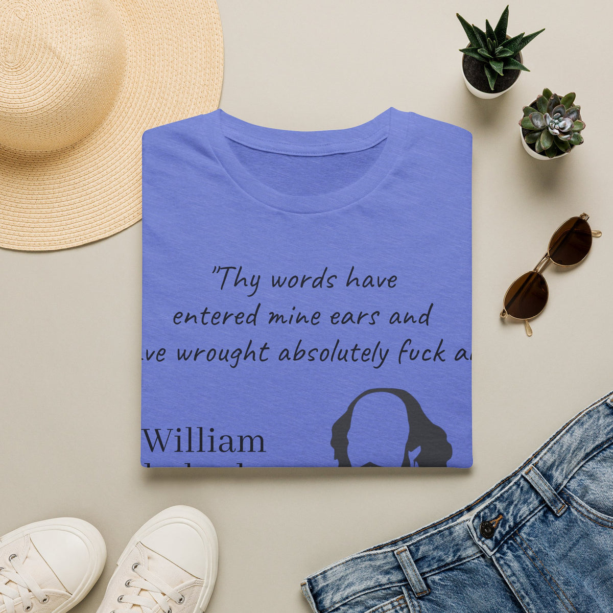 "William Shakesbeer" Quote Unisex T-Shirt — OBSIDIAN & CO