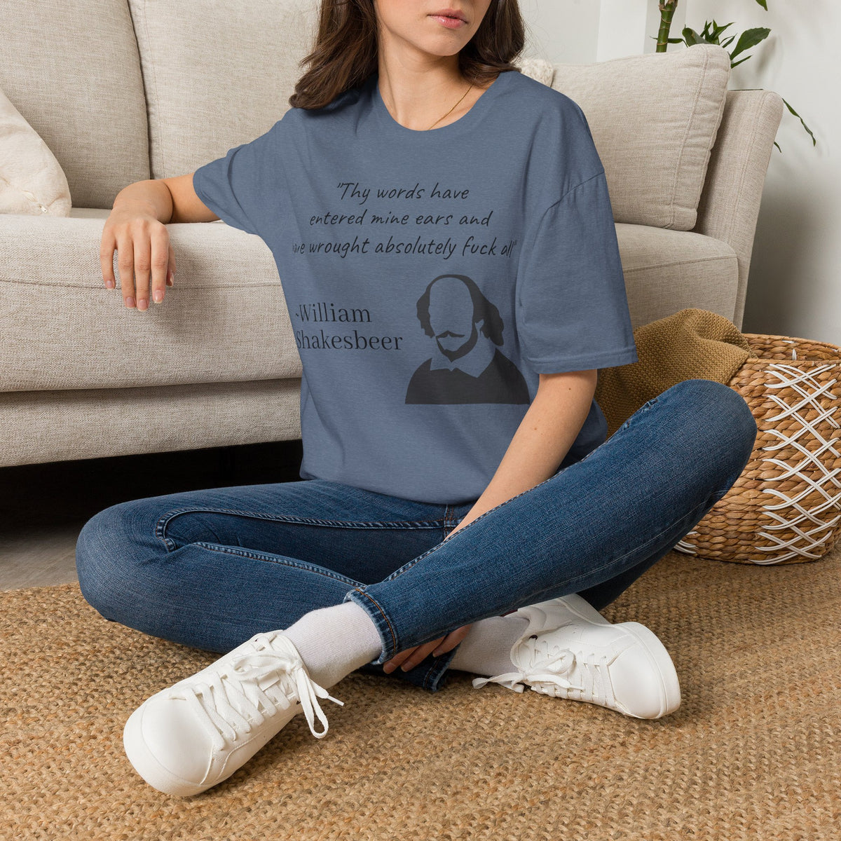 "William Shakesbeer" Quote Unisex T-Shirt — OBSIDIAN & CO