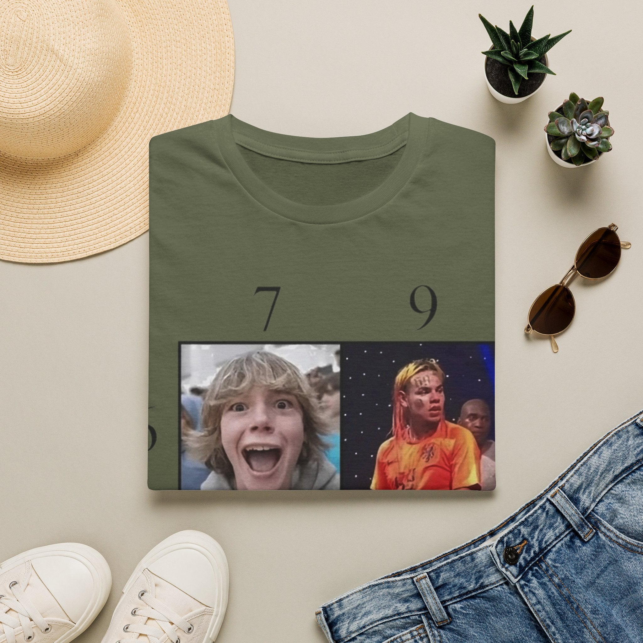 "7 vs 9" Meme Funny Unisex T-Shirt