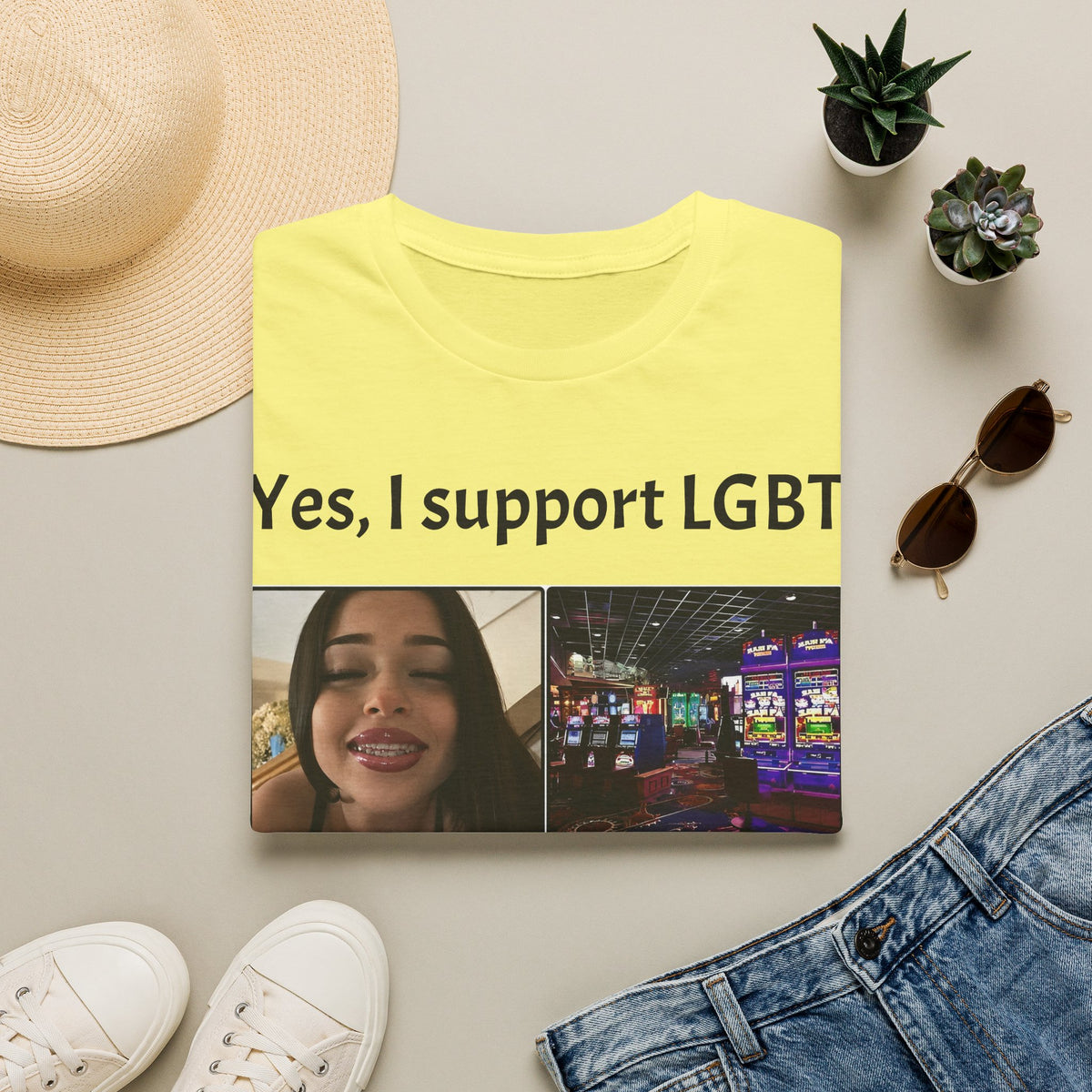 "Yes, I Support LGBT" Meme Unisex T-Shirt — OBSIDIAN & CO