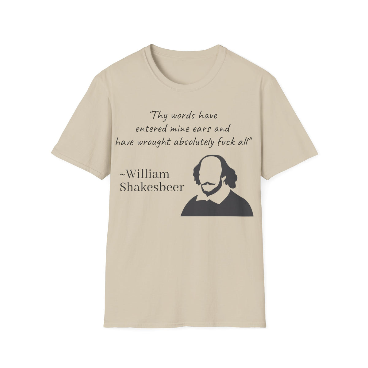 "William Shakesbeer" Quote Unisex T-Shirt — OBSIDIAN & CO