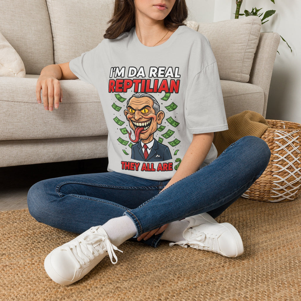 "I'm Da Real Reptilian" Conspiracy Unisex T-Shirt — OBSIDIAN & CO