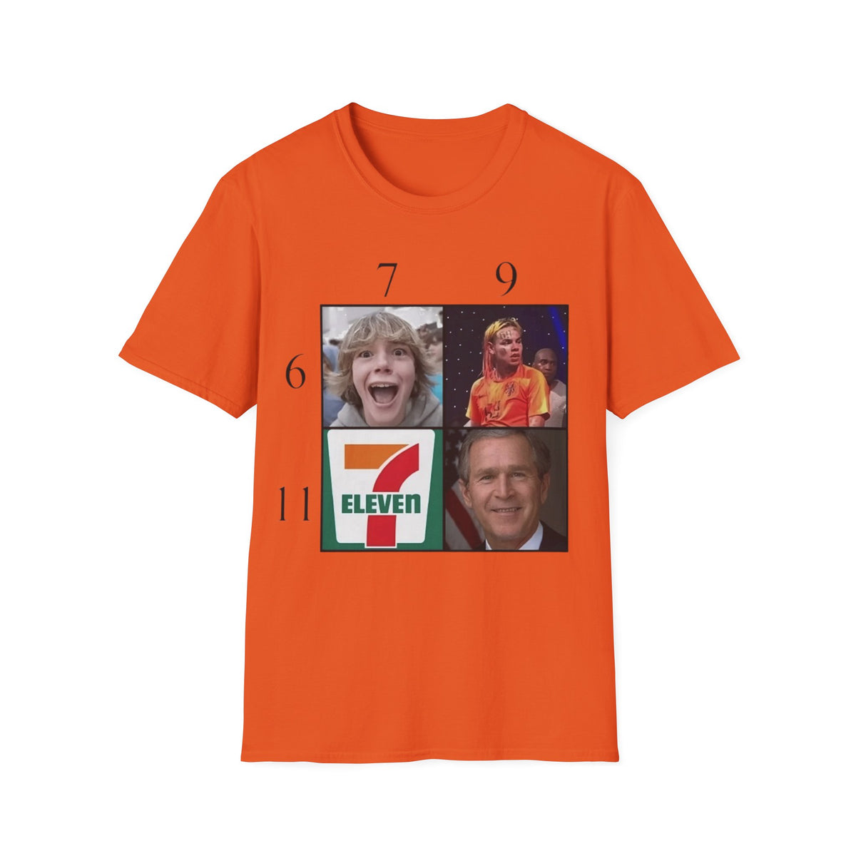 "7, 9, 6-11" Meme Collage Unisex T-Shirt — OBSIDIAN & CO