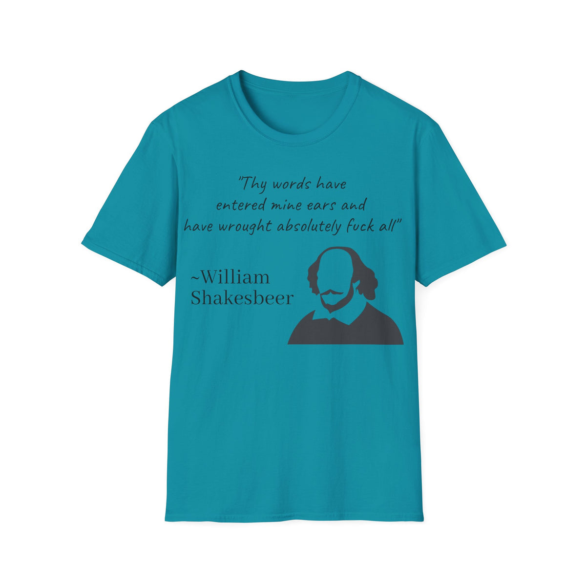 "William Shakesbeer" Quote Unisex T-Shirt — OBSIDIAN & CO