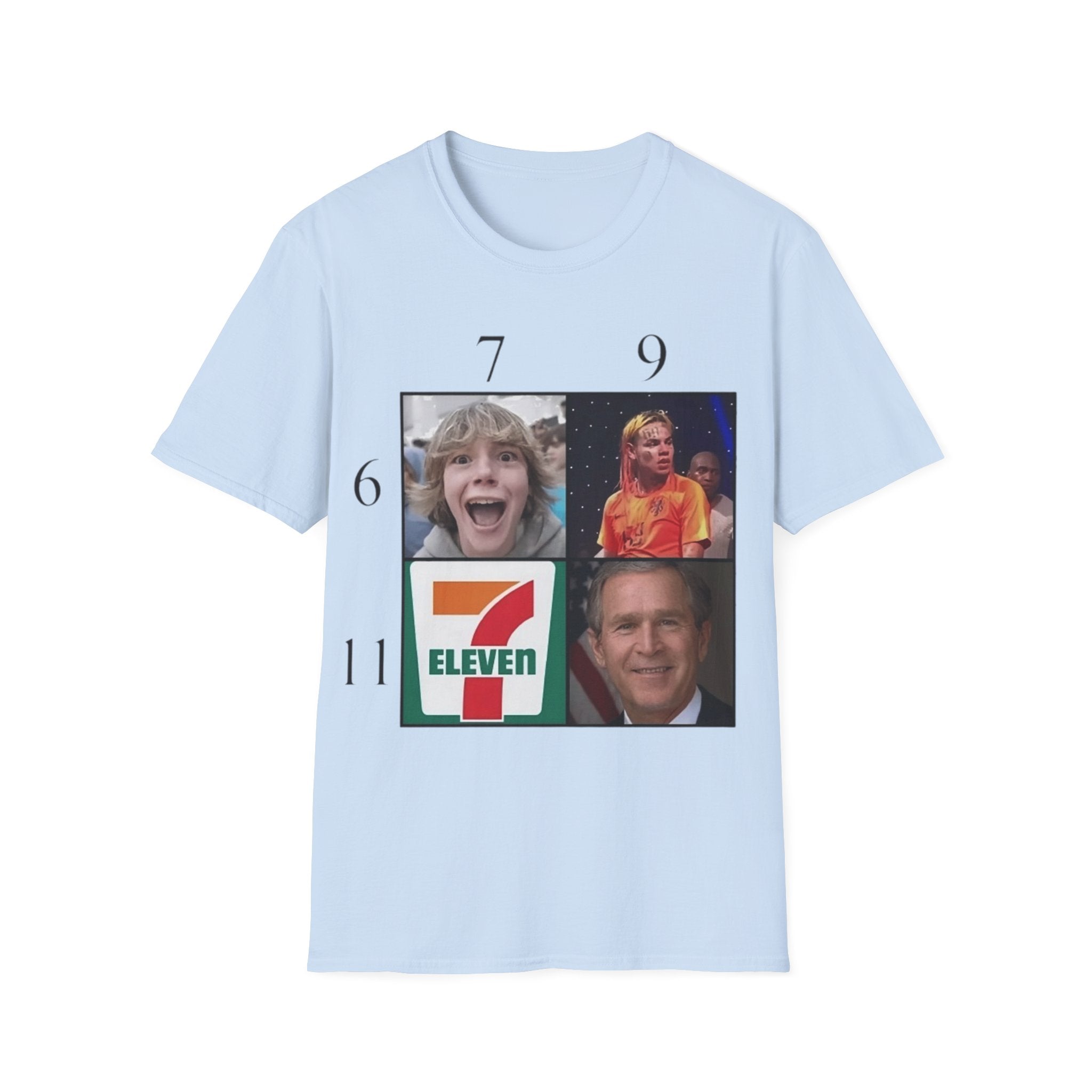 "7 vs 9" Meme Funny Unisex T-Shirt